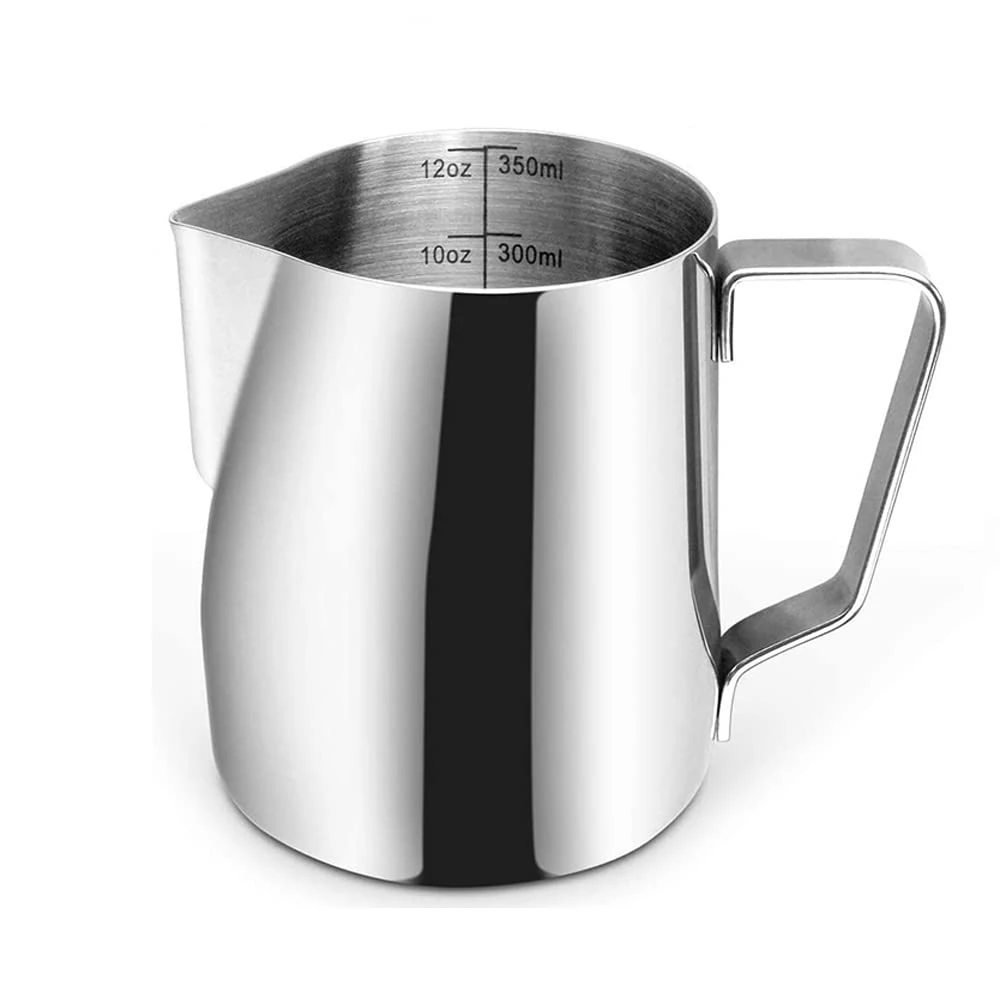 Wholesale stainless steel milk jug small mini modern metal steam espresso coffee frothing pitcher