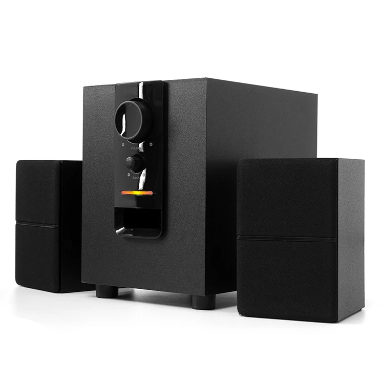 2.1 Wooden Multimedia Speaker with Superior Voice Quality hifi multimedia dj speaker