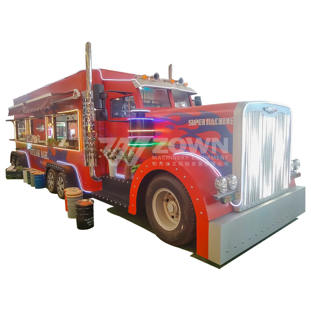 Fully Equipped Food Truck for Sale Europe Customized Concession Bubble Tea Coffee Vending Cart Food Trailer
