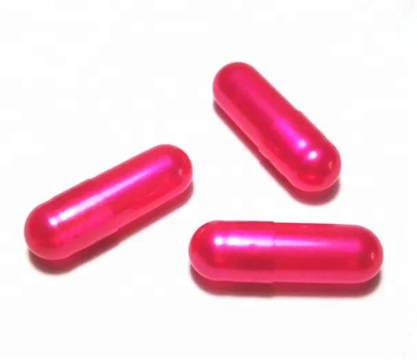 Different sizes Color Gelatin Empty Gold Capsules
