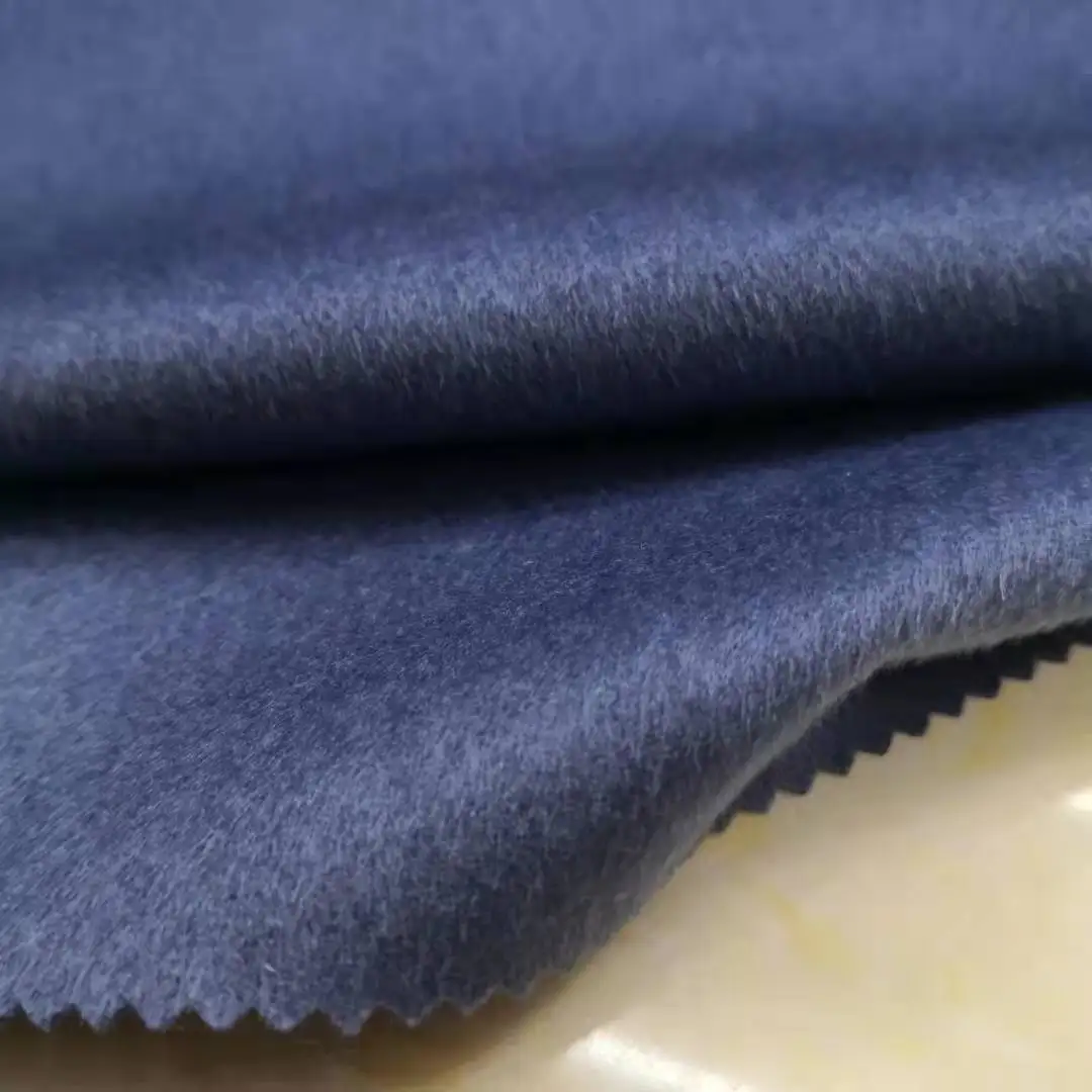 901052-20W126 pa5175  520g/m   BLUE  wool and cashmere  blended  farbir  single face