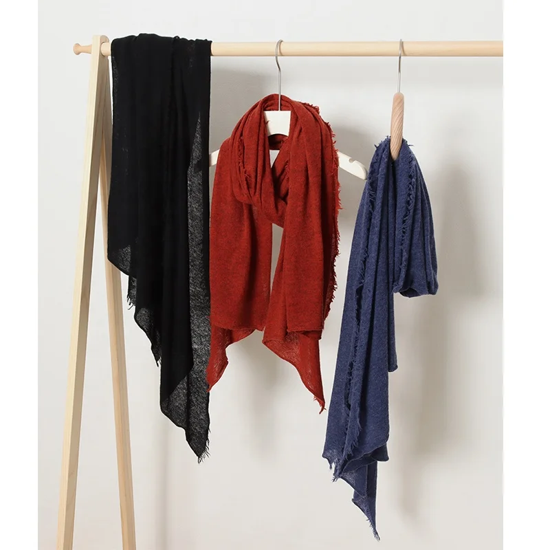 Best selling factory wholesale autumn winter fashion premium cashmere scarf women knitted