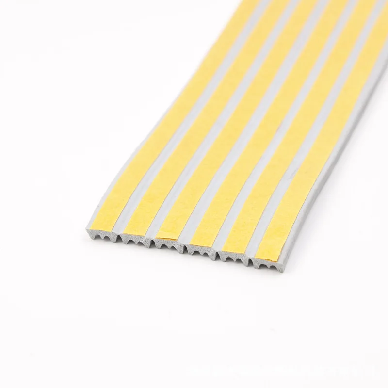 EPDM self-adhesive back 3M foam chamber close flat plate square semi-circle D-type sealing strip