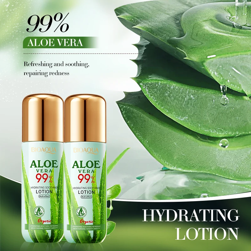 OEM ODM Private Label Beauty Products BIOAQUA Aloe Vera Hydrating Facial Lotion Nourishing Skin Brightens Lotion Repair Cream
