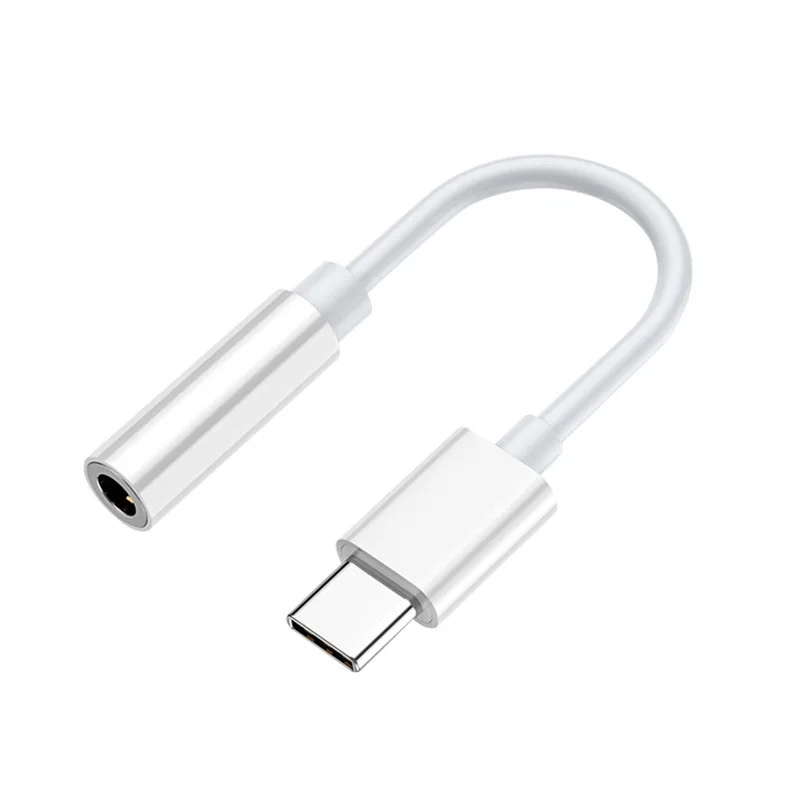 Wholesale 3.5mm Type C Aux Adapter USB C To 3.5MM Headphone Earphone Jack Adapter Audio Cable Mobile Phone Accessories