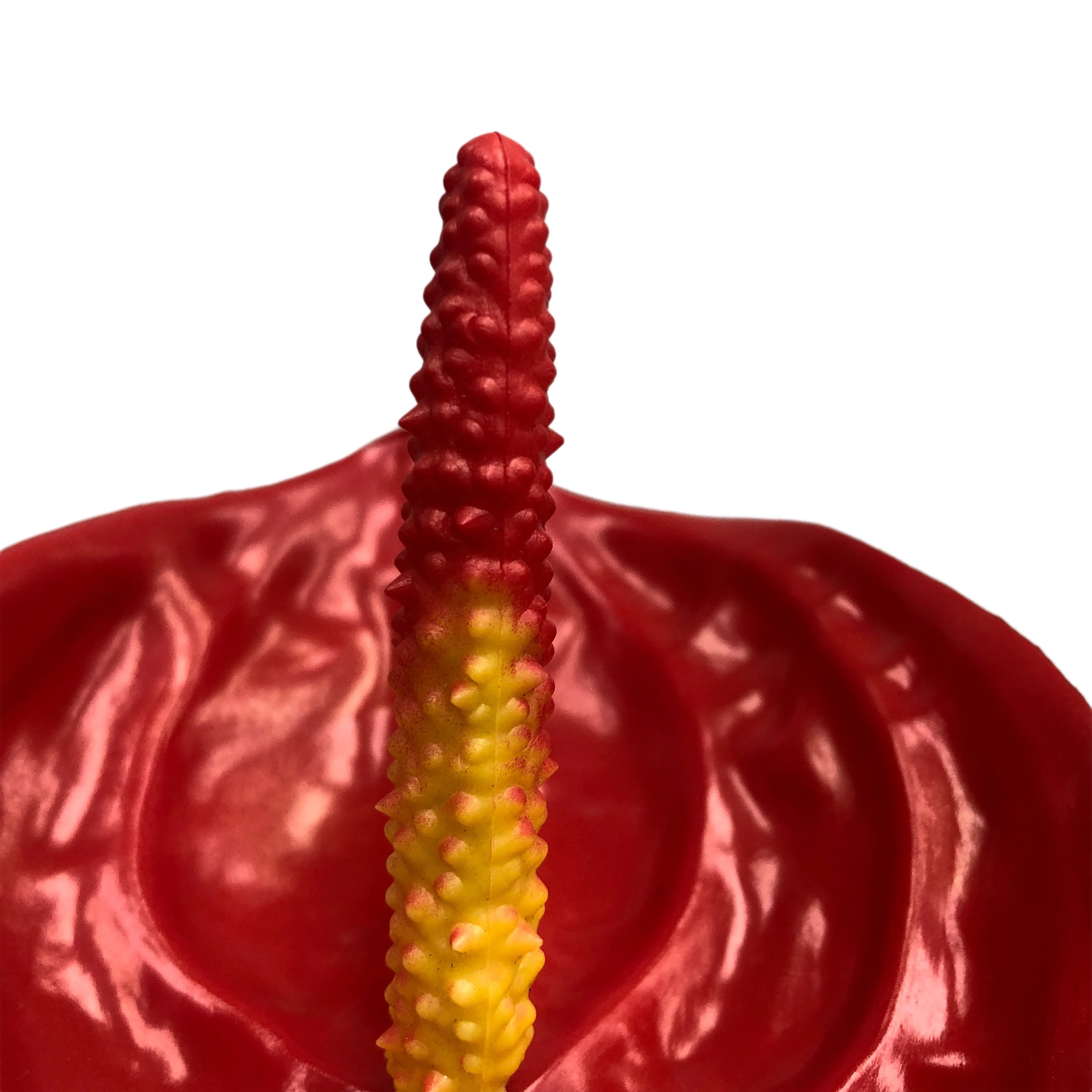 Real Touch Soft Pvc Eco-fashion Anthurium Artificial Flower Manufacturer