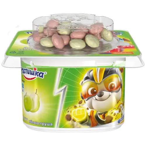 
Topper with Mix of wheat drops in white chocolate 