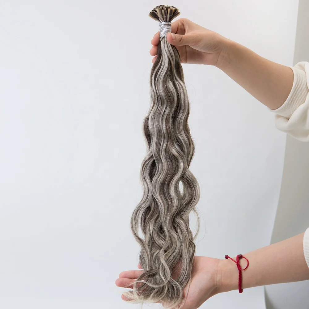 Wholesale 100 Human Hair Flat in k Tip Extension Piano Color for Women