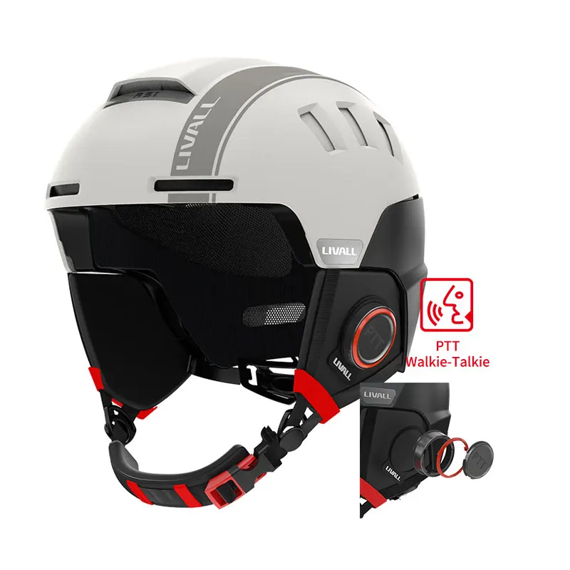 the PTT waikie talkie ski helmet LIVALL RS1 ski casco sci safety snowboard cycling and skiing helmet with bluetooth