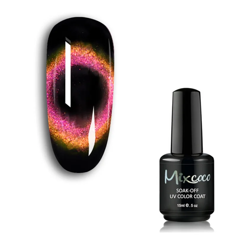 Mixcoco Galaxy 9D Cat Eye Nail Gel Soak Off Magnetic Gel Nail Polish Diy Magnet Nail Art Gel Varnish uvgel painting salon supply