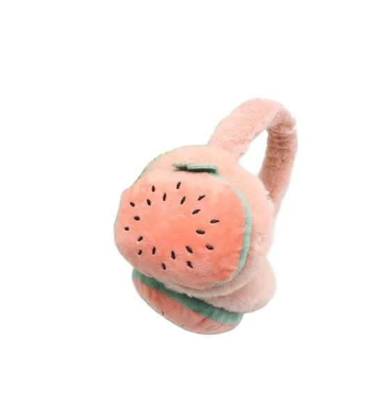 Hot Sell Ladies and children adjustable fruit earmuffs autumn and winter warmth earmuffs cartoon plush