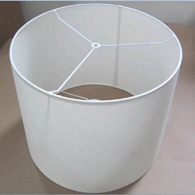 YF-0038 Middle Eastern style downlight high-grade white cylindrical round flat cotton cloth lampshade