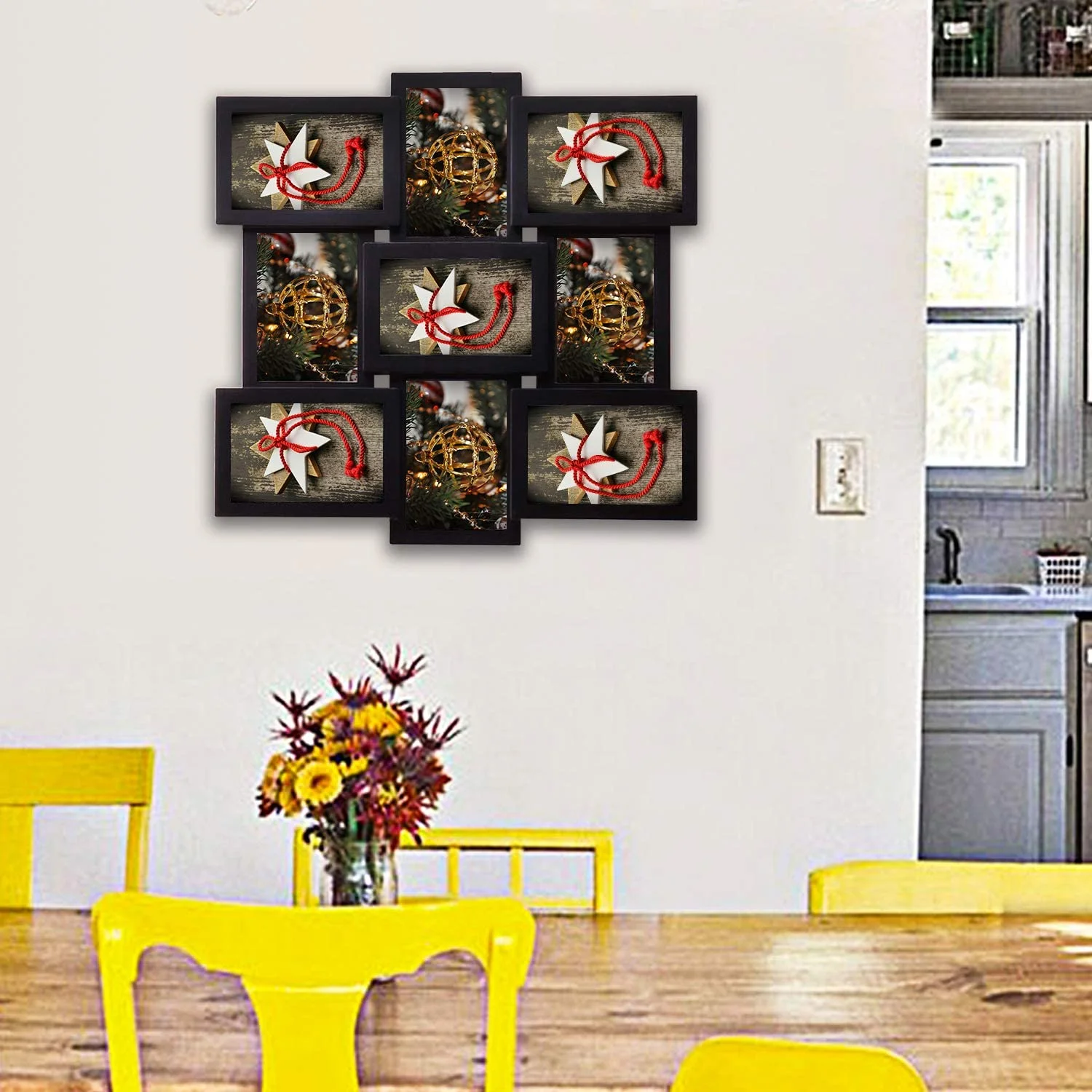 2020 Cheap More Photo Frames,9 combination,Square Wall Decoration With Standing,6 inches