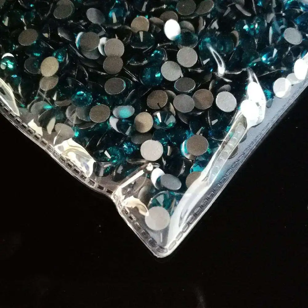 Honor of crystal ss20 Blue Zircon Ss20 Machine Cut Crystals Flatback Non Hotfix Rhinestones