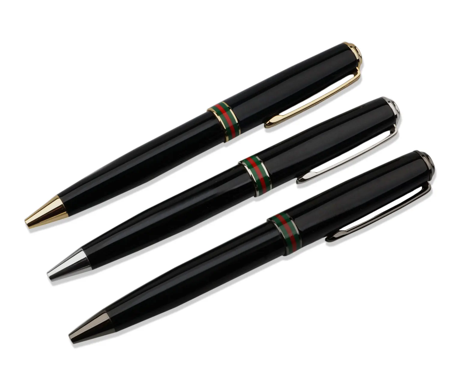 High Quality Black Lacquer Ballpoint Pens Metal Roller pens Custom Biros