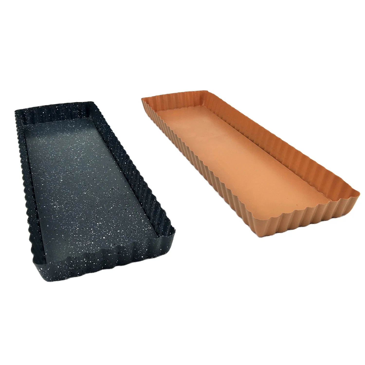 
Popular Non-stick Carbon Steel New Design Strip Type with Removable Bottom Tarte Tins 