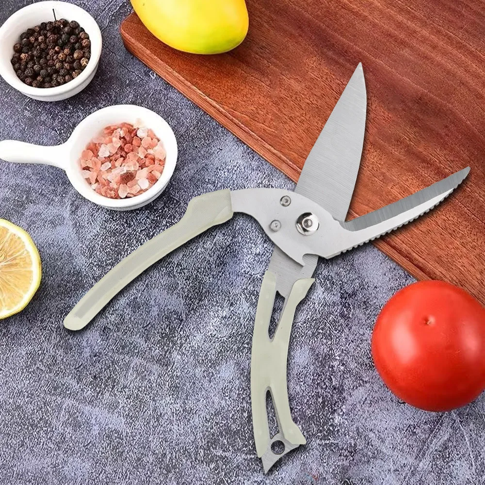 Тяжелые Острые Ножницы из нержавеющей стали для куриной кости мощные домашней кухни резки мяса курицы птицы