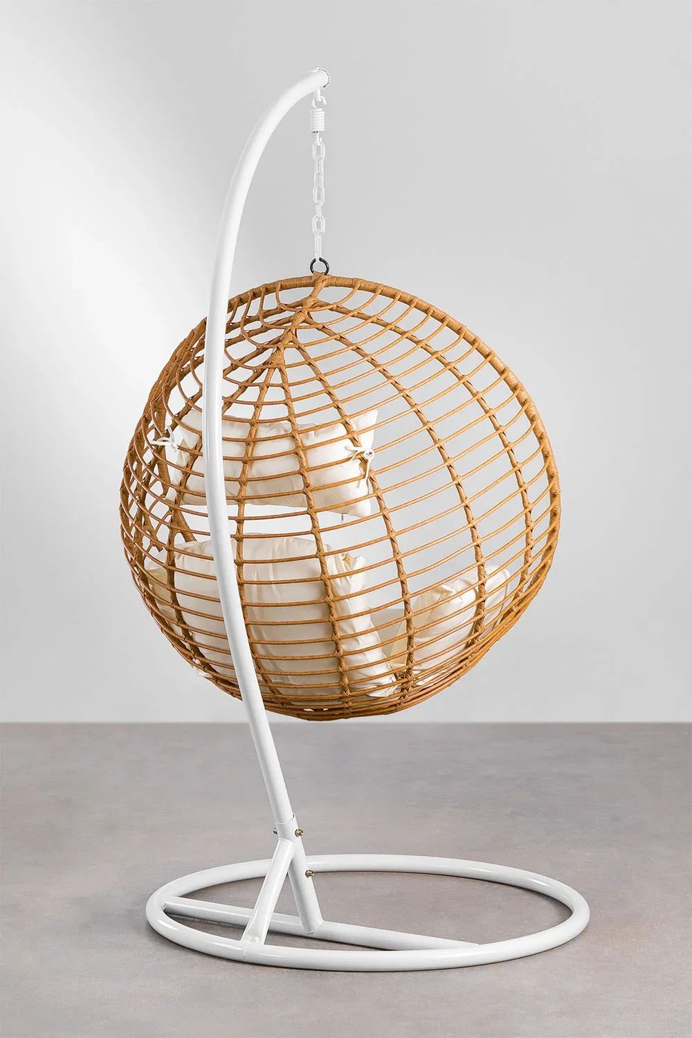 Rattan Wicker Hanging Garden ArmChair Hammock Indoor with Cushions Indoor&Outdoor