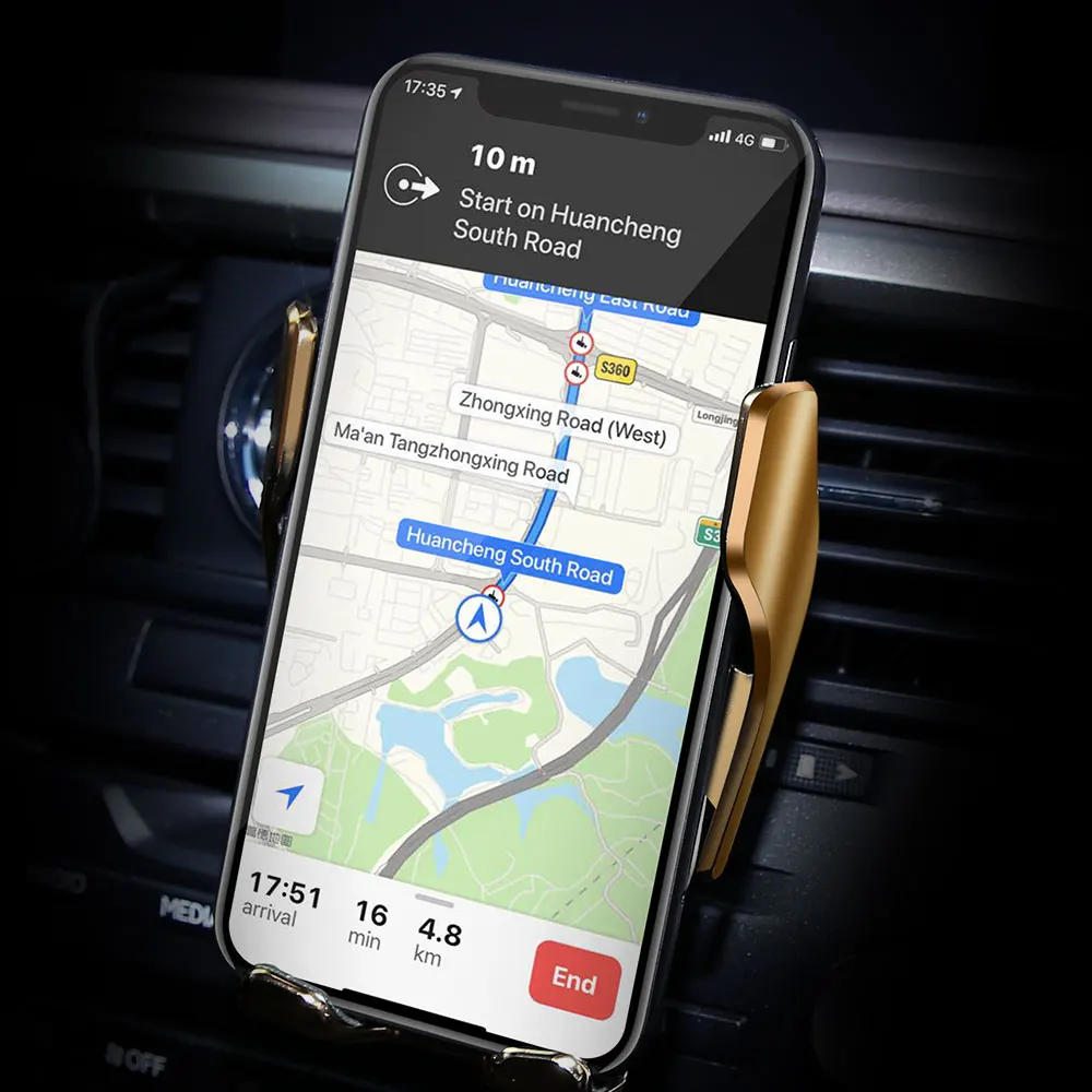 Q3 Car Wireless Charger Magnetic Car Air Vent Mount Holder Mobile Phone Holder 15W Qi Wireless Charger