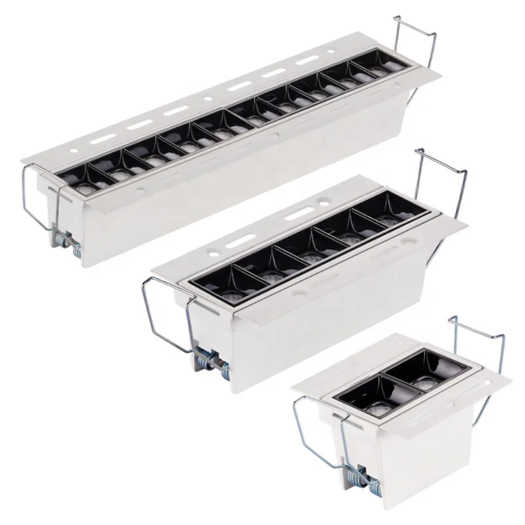 Hotsale smd aluminum 10w 20w 30w trimless led recessed linear spot downlight