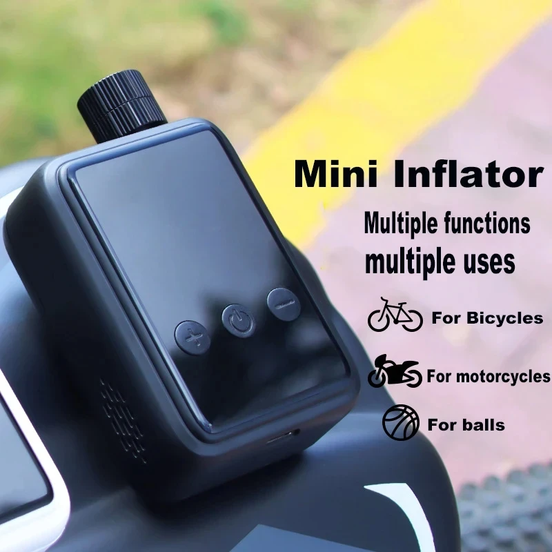 CYCLAMI 150 PSI Portable Pocket Bike Pump Electric Air Pump Rechargeable Compressor Tire Inflator Bicycle with Digital Gauge