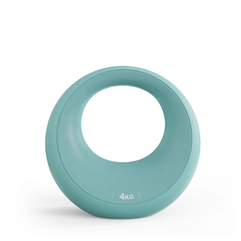 Factory Hot Sale Portable 5lbs/10lbs/15lbs/20lbs Environmental Moon Shape Kettlebell For Home Yoga Fitness