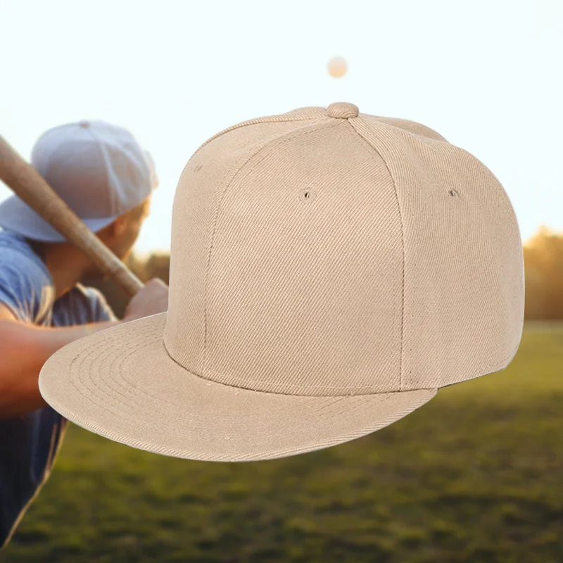 Мужская Регулируемая Снэпбэк Кепка из 100% хлопка с высокой структурированной короной и плоским