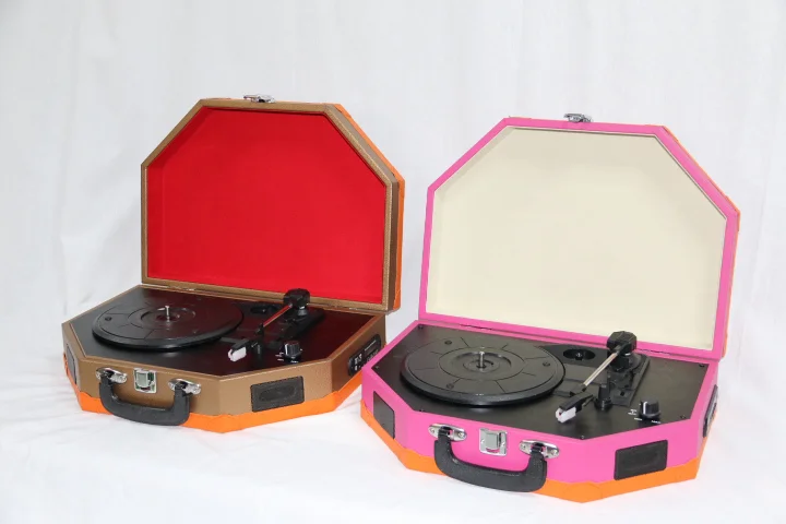 Wooden Multiple dust cover 3 Sppeds LP vinyl record player technics turntable retro speaker