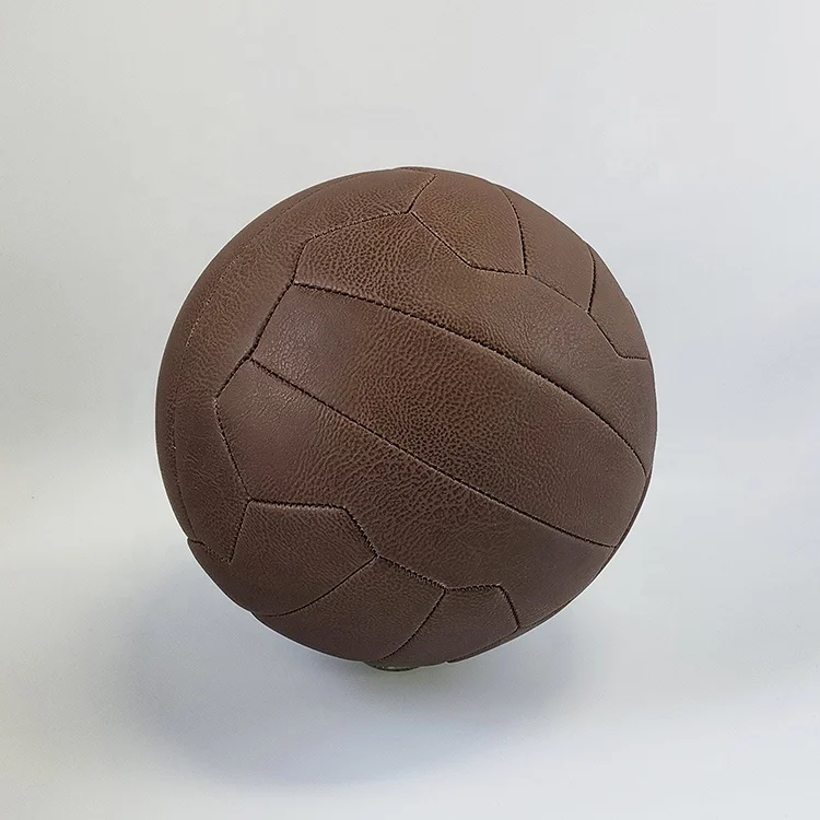 Cheap Price High Quality Machine sewn Retro Vintage Leather Soccer Ball