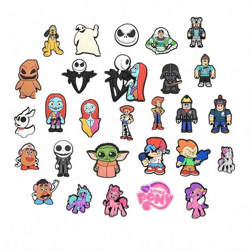2023 New Soft PVC Custom USA cartoon Starwar Shoe Charm for kid Clog Accessory