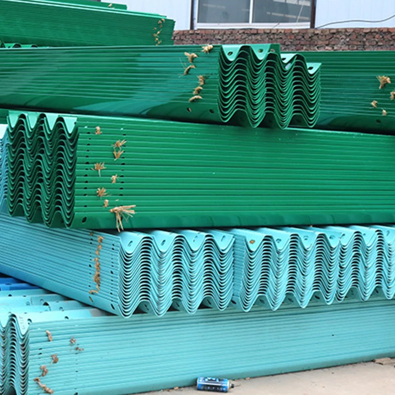 Road Traffic Safety Barrier Highway Roadside W Beam Guardrail Crash Barrier