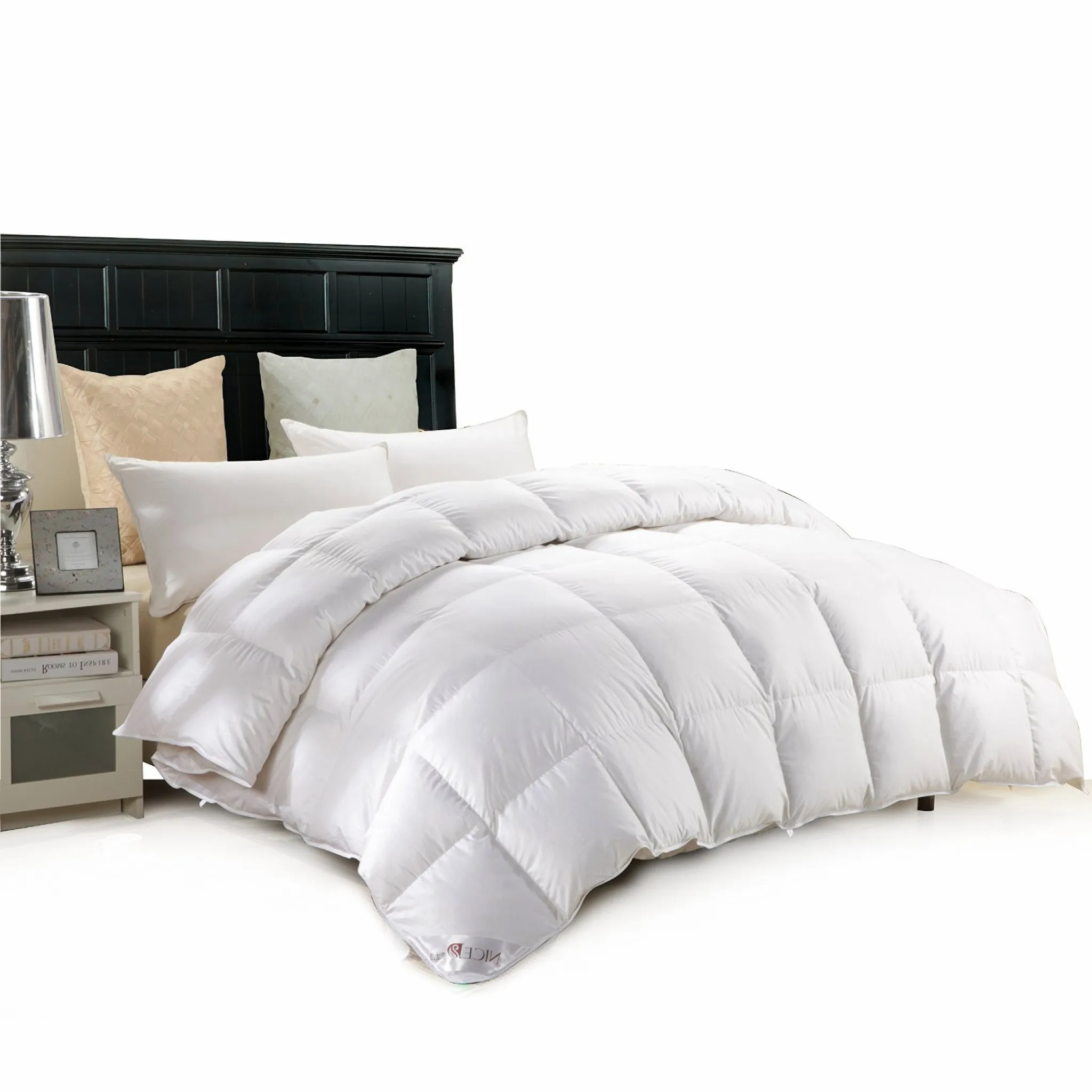 Отель семьи использования high-end белый гусиный пух одеяло комплекты постельного белья