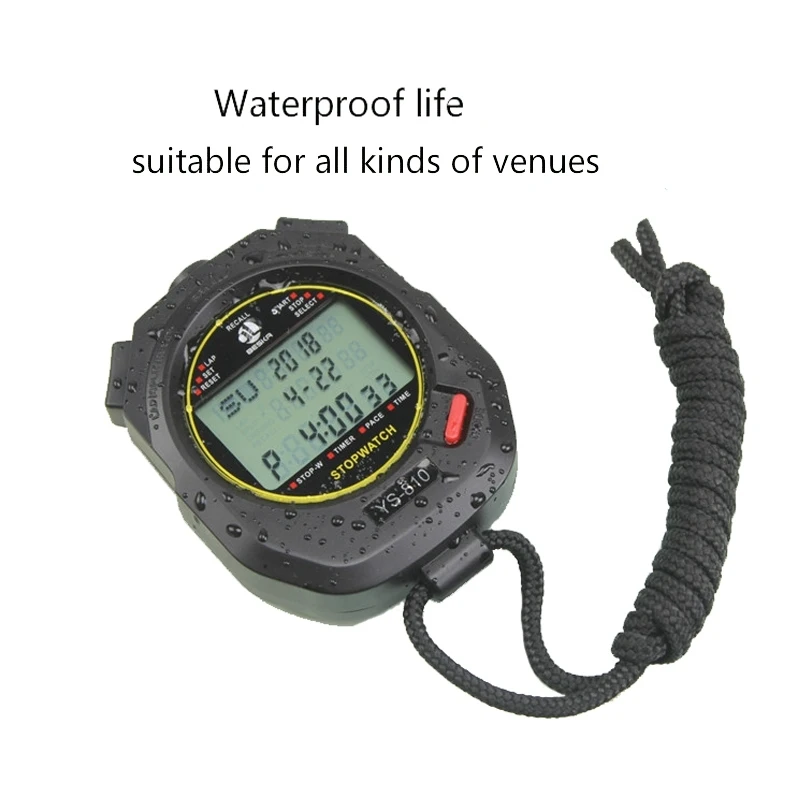 China manufacture Electronic Stopwatch Timer Training Running Watch Activity Walking Running Pedometer