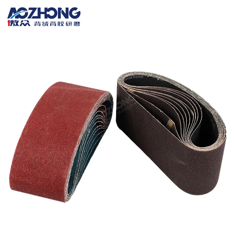 100mm*660mm sanding belts grit for stroke sander steel tube pipe metal railings calibration wide belt sander