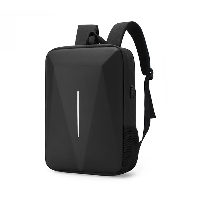 Trendy Best Hard Shell Travel Plain Computer Bagpack Mens Back Pack USB Waterproof Business School Laptop Backpack Customizable