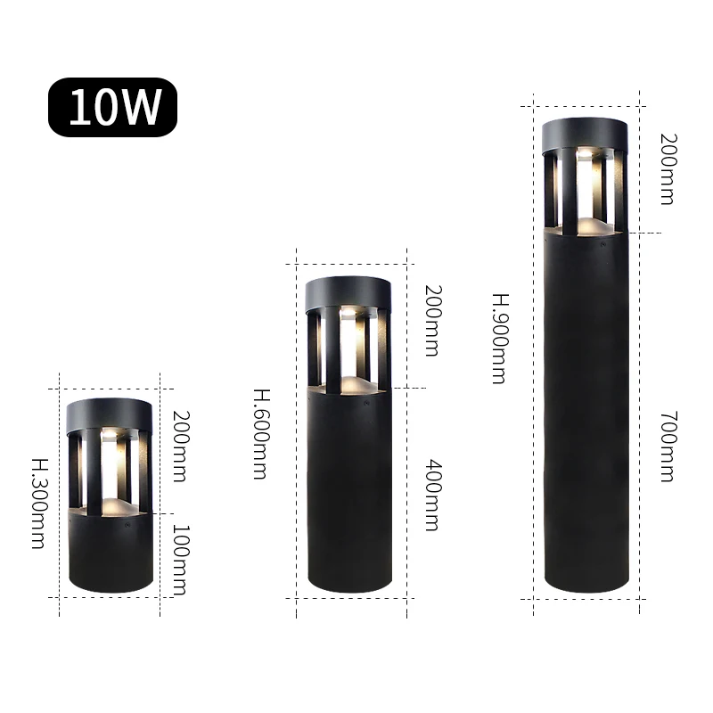 ZhongShan path bollard light modern suppliers hot sale modern antique warm light outdoor  waterproof ip54 led garden light