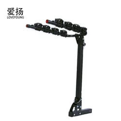 Load 4 Bikes Hitch Trunk Mount Bicycle Carrier Car Rear Bike Rack for Car