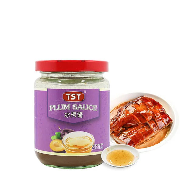TSY Food 230g Glass Bottle Package Chinese Cooking Sauce Fresh Thai Sweet And Sour Plum Sauce for Dipping Roast Duck