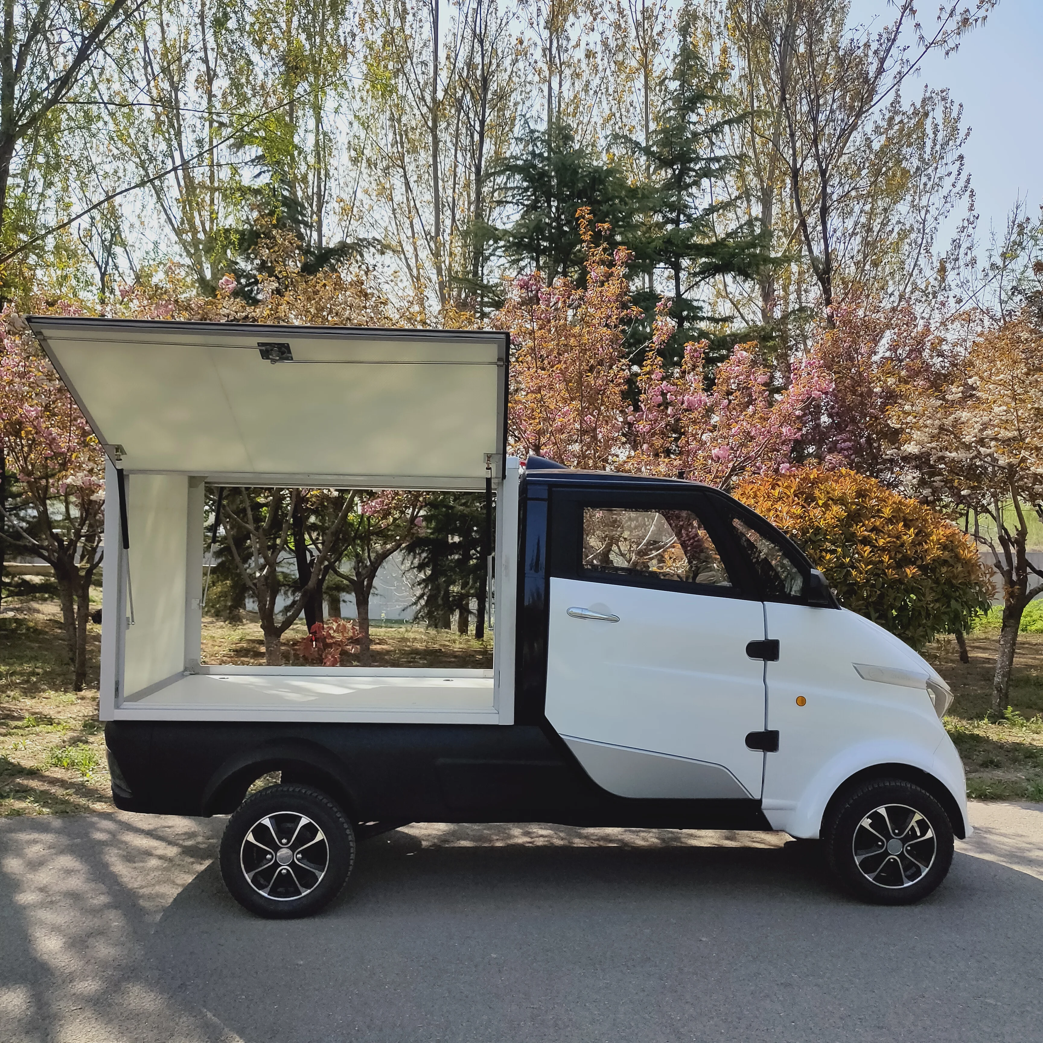Chinese cargo delivery mobile ice cream van with 4 wheel