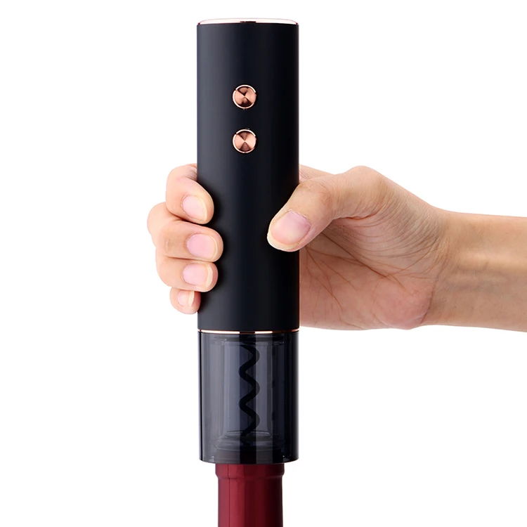 KP4-372001 Color Box Aluminum Alloy with Lithium Battery Rechargeable Automatic Corkscrew Wine Opener Electric Wine Opener