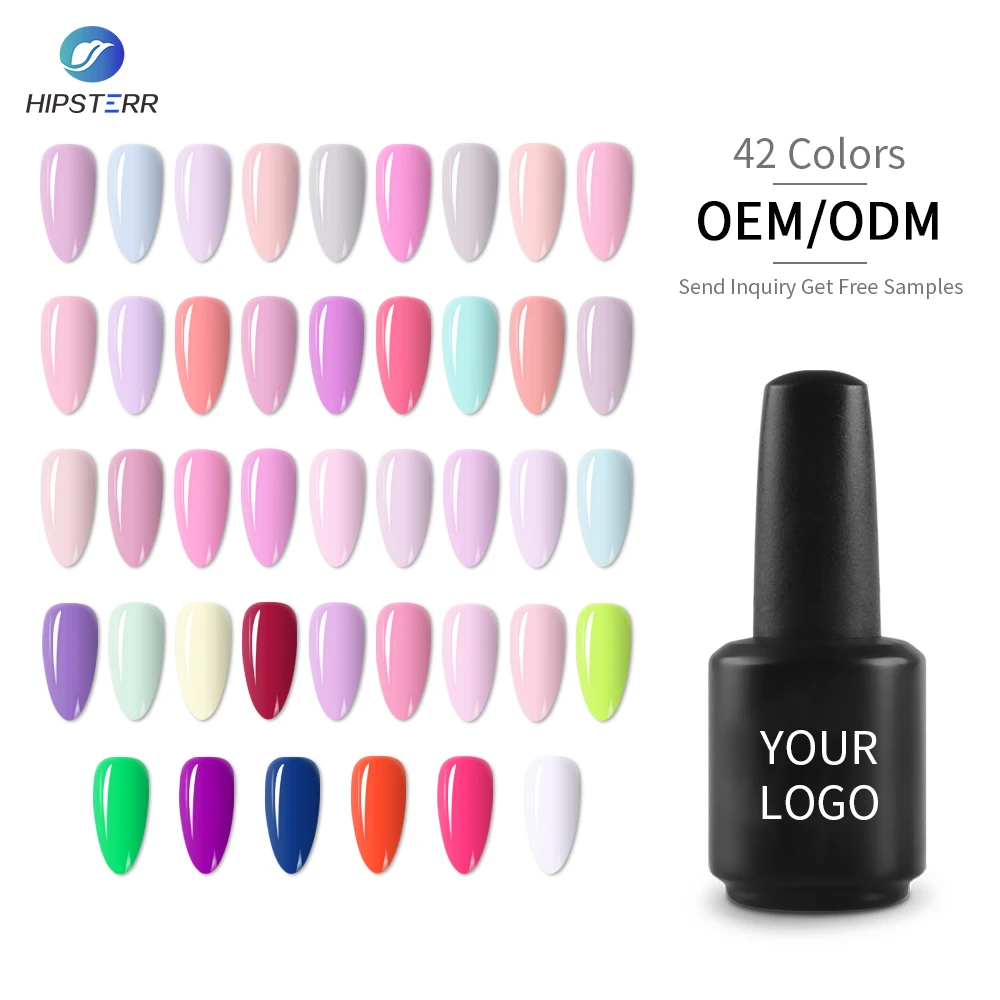 2022 Soak Off  Light Pastel Milky Colors  Strong Rubber Base Coat OEM Private Label Free Samples Your Log UV Nail  Gel Polish