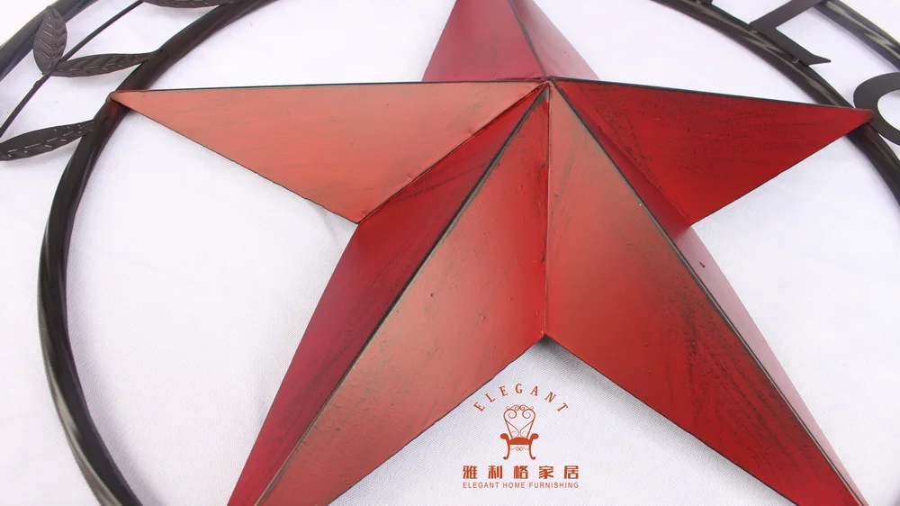 Metal Country Western Home Decor Welcome Texas Barn Star Wall Sign