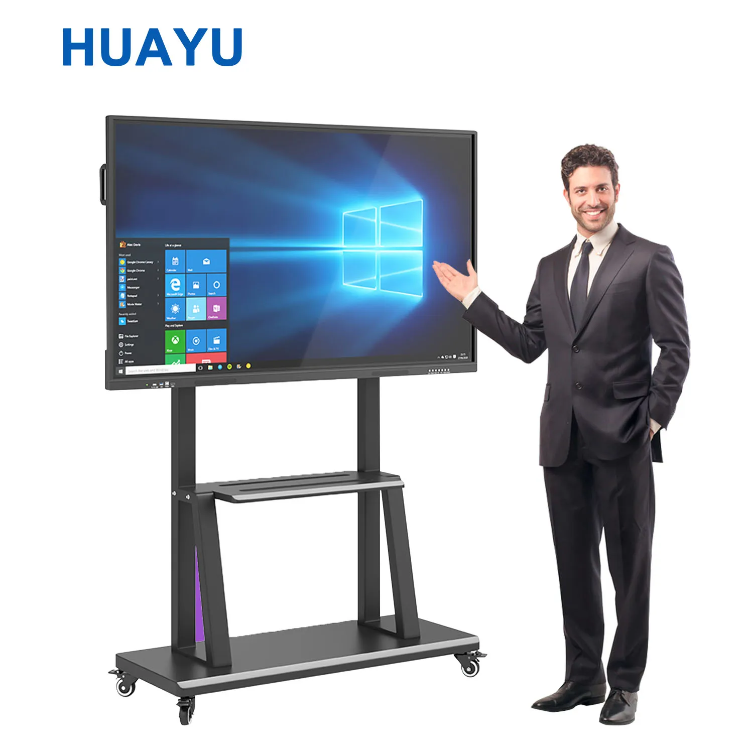 HUAYU 55 65 дюймов 75 85 сенсорный экран школьный портативный цифровой интерактивный смарт-белая доска для