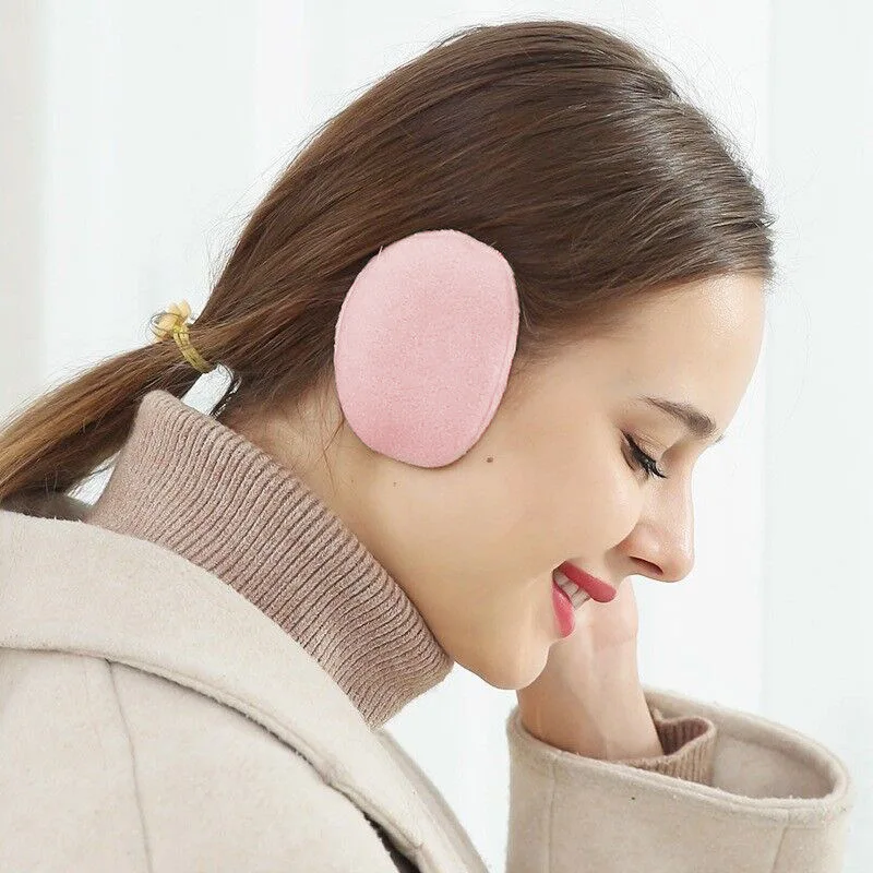 New Unisex Solid No Hair Band Winter Earmuffs Women Men Ear Cover Protector Thicken Plush Soft Warm Earmuff Warmer Accessories