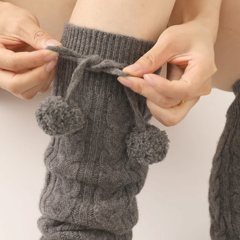 inner mongolia pure cashmere legging warmer custom fashion soft skin friendly women winter warm pure cashmere leg knee warmers