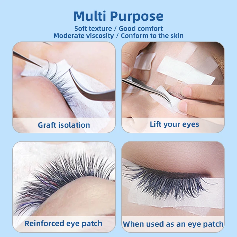 Hot sale Color Tape Pink Blue Purple Green White Orange Fabric Surgical Tape Eyelash Tape for Eyelash Extension