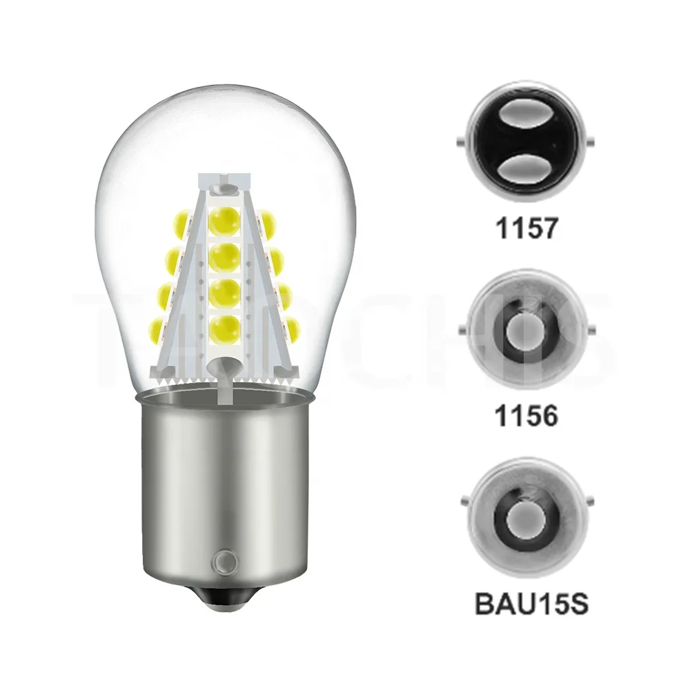 1156-BA15S1-G-16*3030 LED Bulbs 12V WHITE RED YELLOW blue ice Auto Turn Signal Reverse Light Car Lamps White Red Yellow