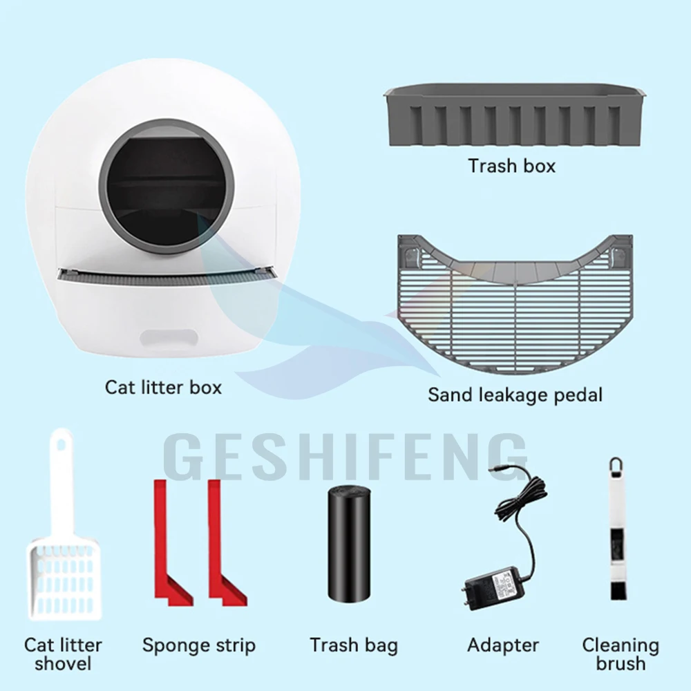 Extra Large Smart Litter Box APP Control Self-Cleaning Cat Litter Box Automatic Cat Litter Box for Multi Cats