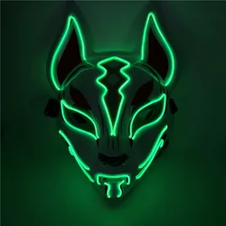 Prom led cool luminous mask Halloween funny scary face mask EL cold light creative mask
