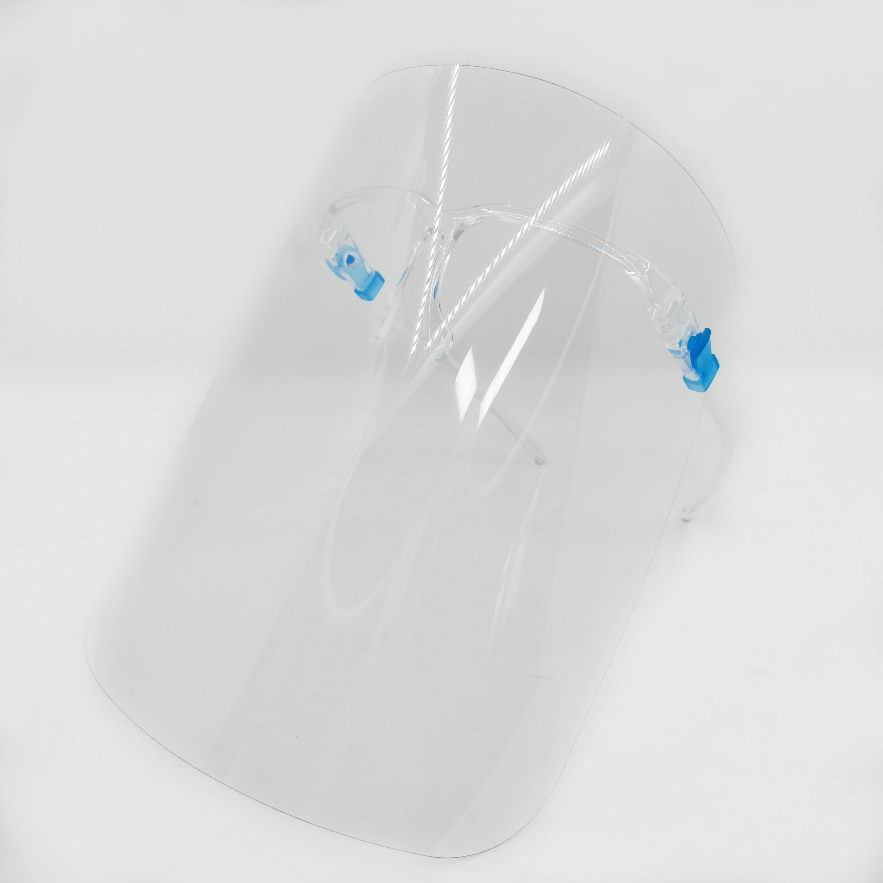 
Transparent Plastic Faceshield with Glasses Frame Protective Anti Fog Face Shield 